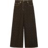 Lv Monogram Straight Cut Jeans 1AIBEO