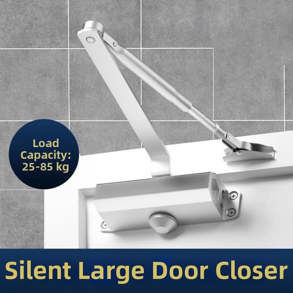 25-85KG Automatic Door Closer Mute Soft Closing Adjustable Speed Door Closing Equipment Protective Door Rust-proof