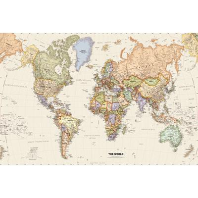 World Map,Polyester,Educational Wall Decor,Horizontal Hanging,for Classroom,Home,Office Decor,Classroom Decor,Travel Tools
