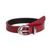 PU Leather Women's Belt Crocodile Pattern Dress Jeans Belt Simple Thin Waist Belt  For Girls