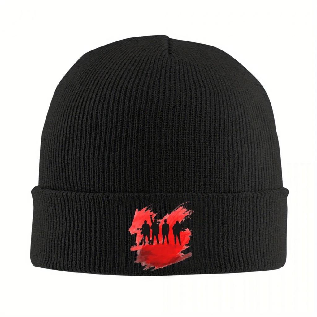 New U Band Paint Silhouette Knitted Caps Womens Unisexs Beanie Winter Hats Hip Hop Melon Cap