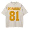 100% Baumwolle Vintage Gewaschen Beheizte Rivalität Ilya Rozanov 81 Boston Raiders T-Shirt Herren Scott Hunter Shane Hollander Säurewaschung T-Shirts
