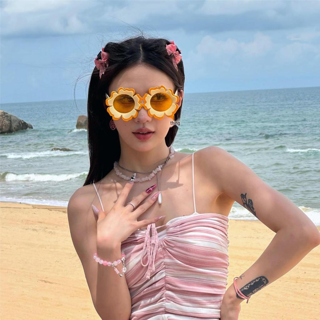 Flamingo Havajská plážová párty Selfie brýle rekvizity