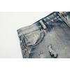 Amiri Trendy American Style Internet Famous Jeans with Fabric Patches, Torn Holes, Embroidery, Casual Trendy High Street Pants