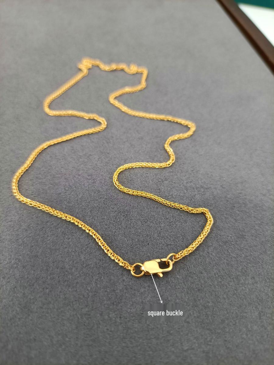 

Позолоченная 18K сталь с титаном, подвеска-цепочка Шопена - Универсальная, модная цепочка для ключиц для пар