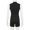 Women's Sporty Fashion Sleeveless High Neck Bodysuit
