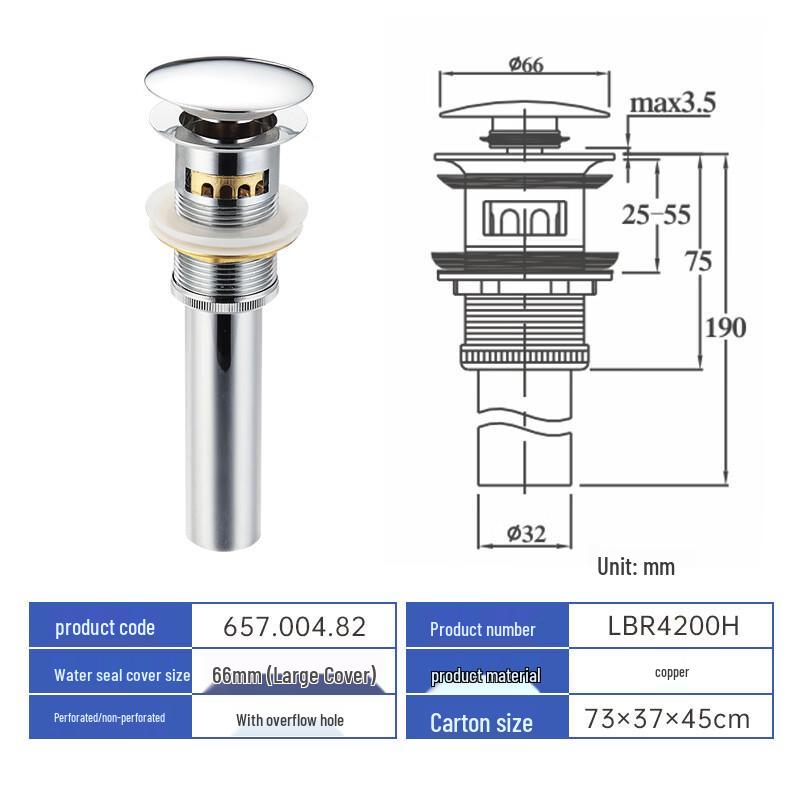 Lan Tuan Pop-up Basin Drain Stopper