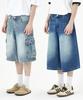 ULIFEZIP [Set] Cotta Washed 3/4 Length Bermuda Denim Pants 3 Colors [Ulzd_9306] (B Type)