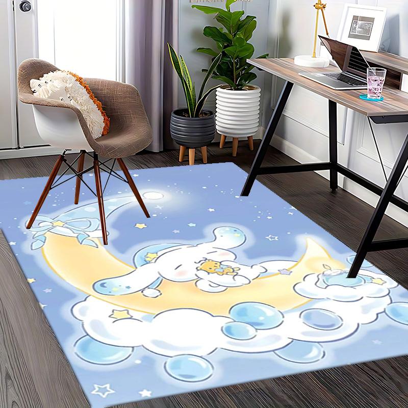 Anime Cartoon Design Chair Mat - Non-Slip Carpet for Office Chairs, Home Decor, Living Room, Bedroom, Game Room & Dormitory Flooring.E016