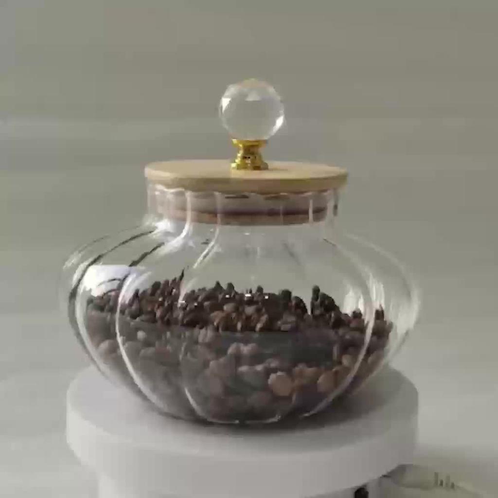 1 ks Skleněná těsnící dóza, Kulatá víceúčelová kuchyňská úložná nádoba, Opakovaně použitelná s výklopným víčkem, Konzervační nádoba na potraviny na bonbóny, obiloviny, svačiny, nakládanou zeleninu - Pouze ruční mytí