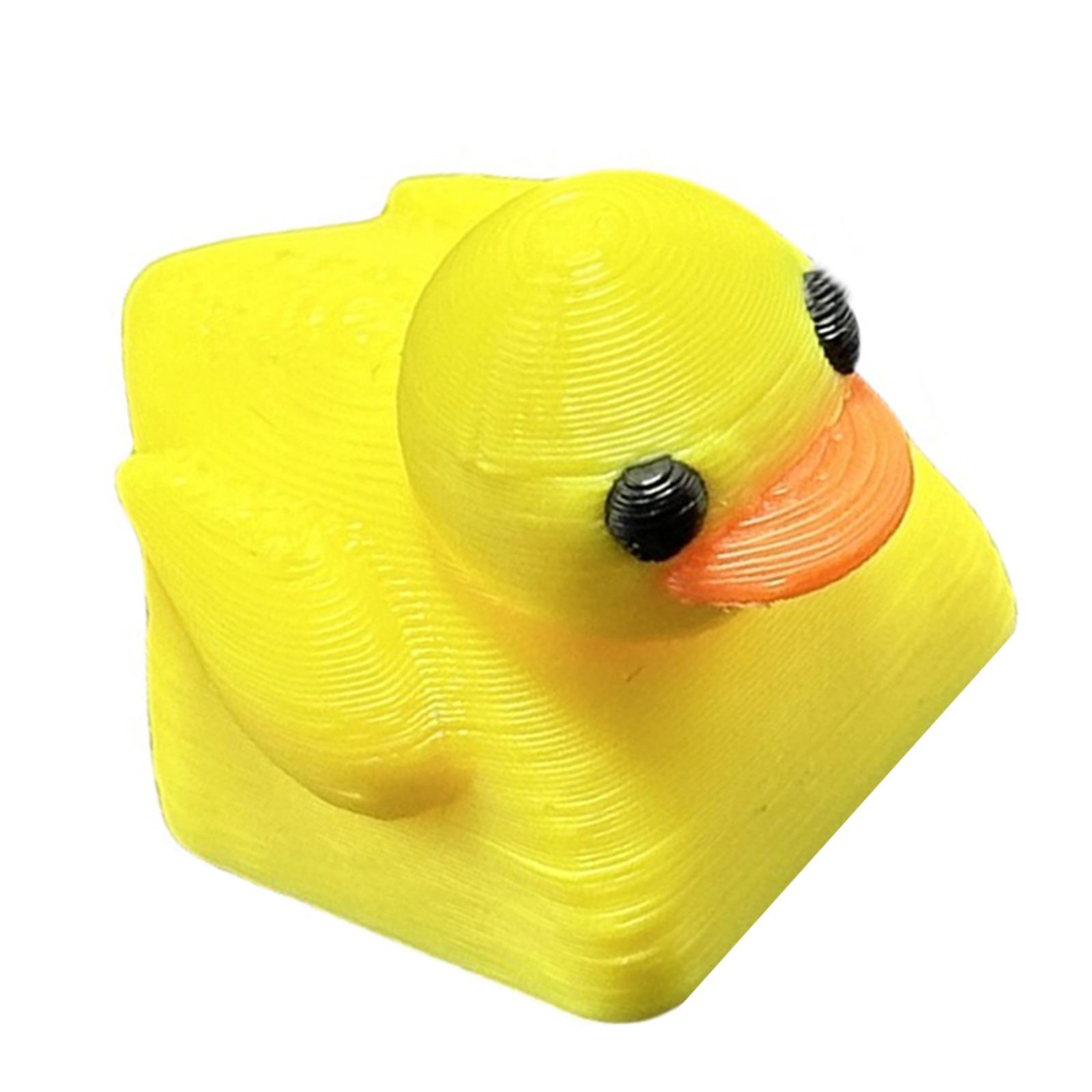 

Прекрасная резиновая желтая утиная клавиша для механической клавиатуры, удобная и приятная на ощупь, замена клавиш игровой клавиатуры