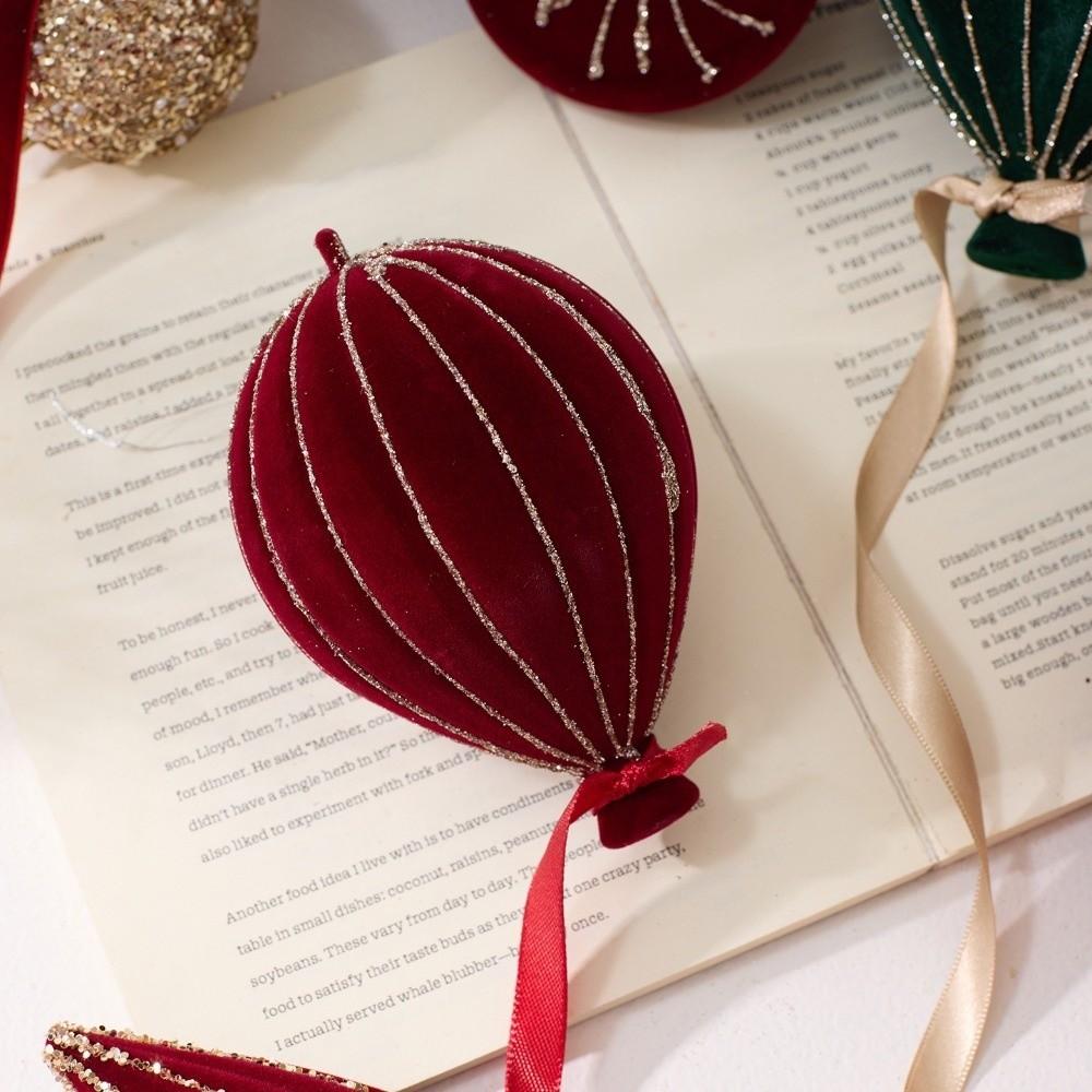 DIY Christmas Tree Ornament PVC Christmas Flocked Ball Set  Christmas Tree Decor