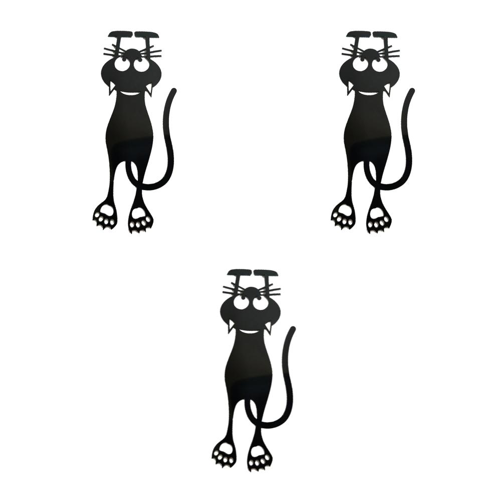1/3/5/10Pcs 3D Hollow Kitten Bookmark Book Marks Clips Cat Shaped Book Page Marks Clip Set For Teachers Students Book Lovers