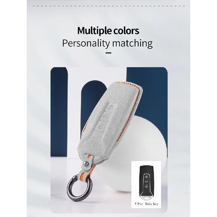 Car Key Case Cover Shell Keychain For Volkswagen Touareg 2018 2019 2020 2021 2022 2023 3 Button Protectors Interior Accessories