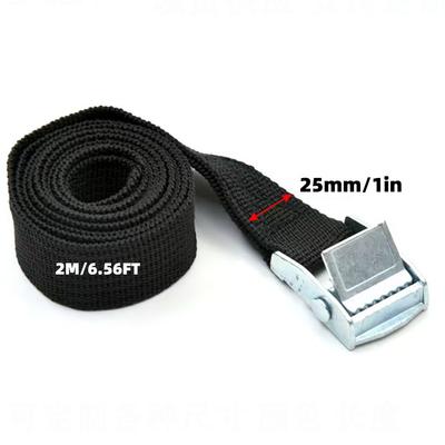 2M Buckle Tie-Down Belt Cargo Straps for Car Motorcycle Bike With Metal Buckle Tow Rope Strong Ratchet Belt for Luggage Bag