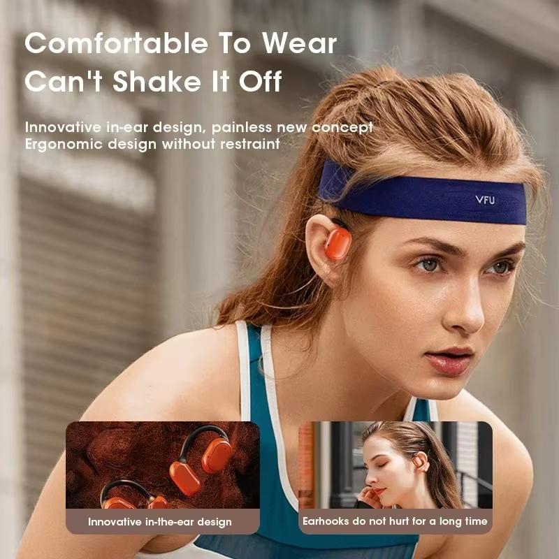 Wireless Earbuds Bluetooth 5.3 Waterproof Noise Reduction Sports Earphones with Ear Hooks Stereo Headset for Running and Sports