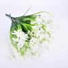 Artificial Silk Flowers: Orchid, Narcissus, Magnolia - 7-Prong Arrangement for Home or Wedding Decor
