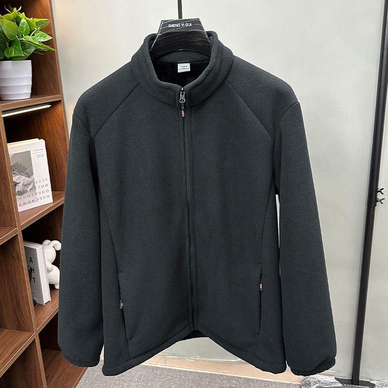 Men's Windproof Fleece Lined Sweatshirt Jacket - New Autumn/Winter Style Outerwear.