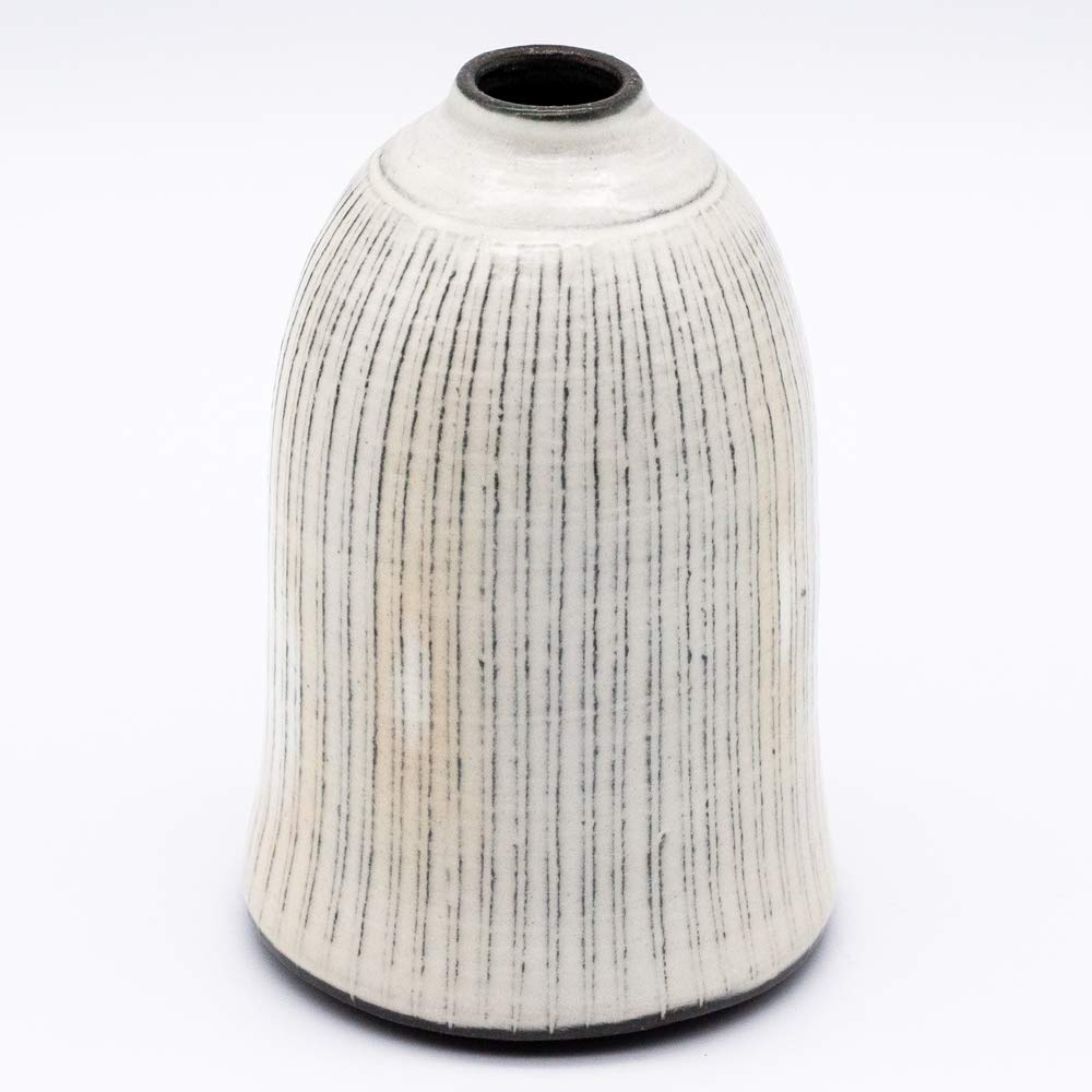 Kyoto Ware, Kiyomizu Ware, Seki Pottery, Flowering Pot, Small, White Grass, 246242