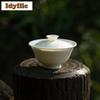 100ml Solid Color Thin Tire Gaiwan Boutique Tea Lid Set Tea Tureen Tea Bowl With Lid Kit Tea Maker Cover Bowl Tea Items Craft