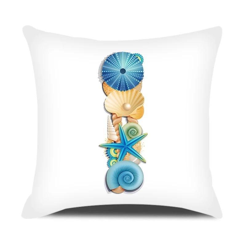 Față de pernă cu scrisori în stil oceanic, birou, sufragerie, ornamente pentru mașini, față de pernă