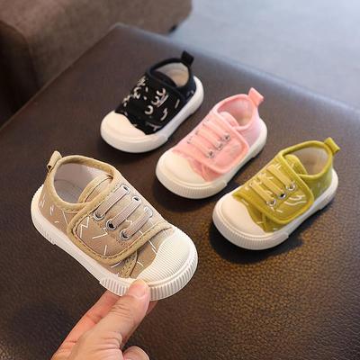 Toddler Breathable Canvas Shoes - Spring & Autumn Baby Walking Shoes, Non-Slip Skate Shoes for Boys & Girls, Casual Kids' Single Shoes.