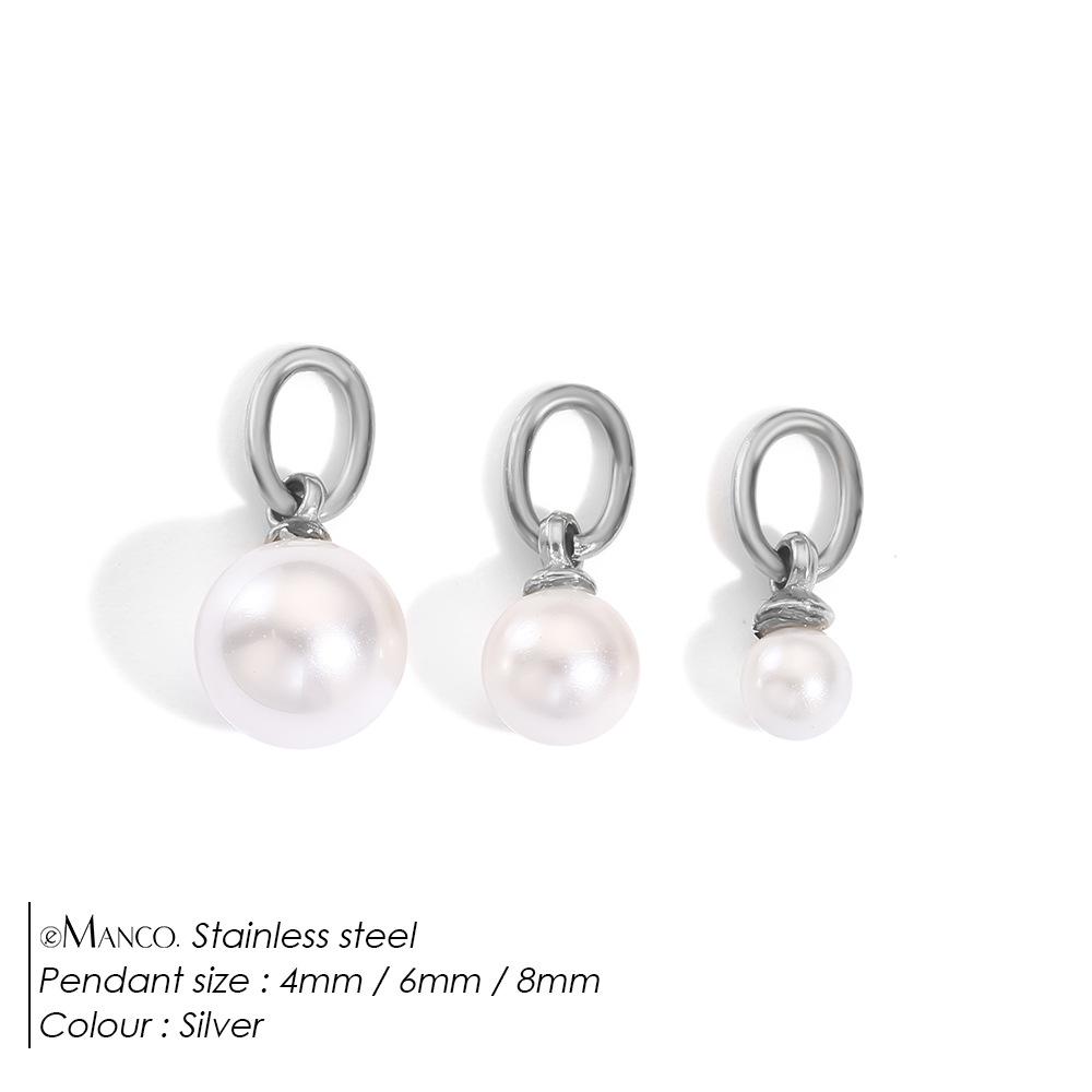 eManco Elegant Pearl Pendant Set – European & American Design, Versatile & Chic High-End Jewelry for Women, Three-Piece Set.