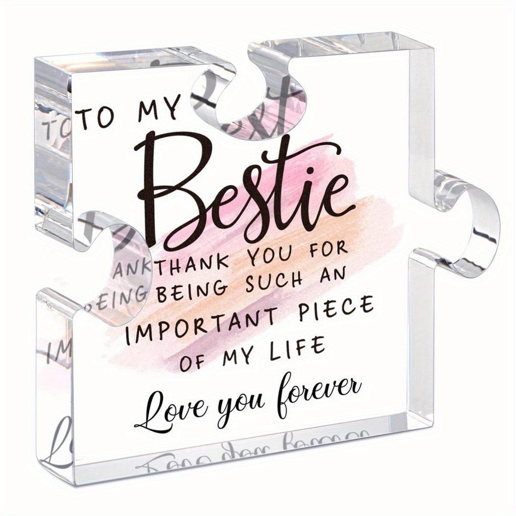 Unique Bestie Puzzle - Versatile Acrylic Gift for Female Friends
