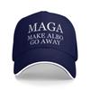 MAGA Make Albo Go Away  Outfit Unisex Women Baseball Caps  Trucker Hat Retro Outdoor Headwear Adjustable Fit Snapback Cap