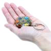 2x Orgonite Keychain Round Seven Chakra