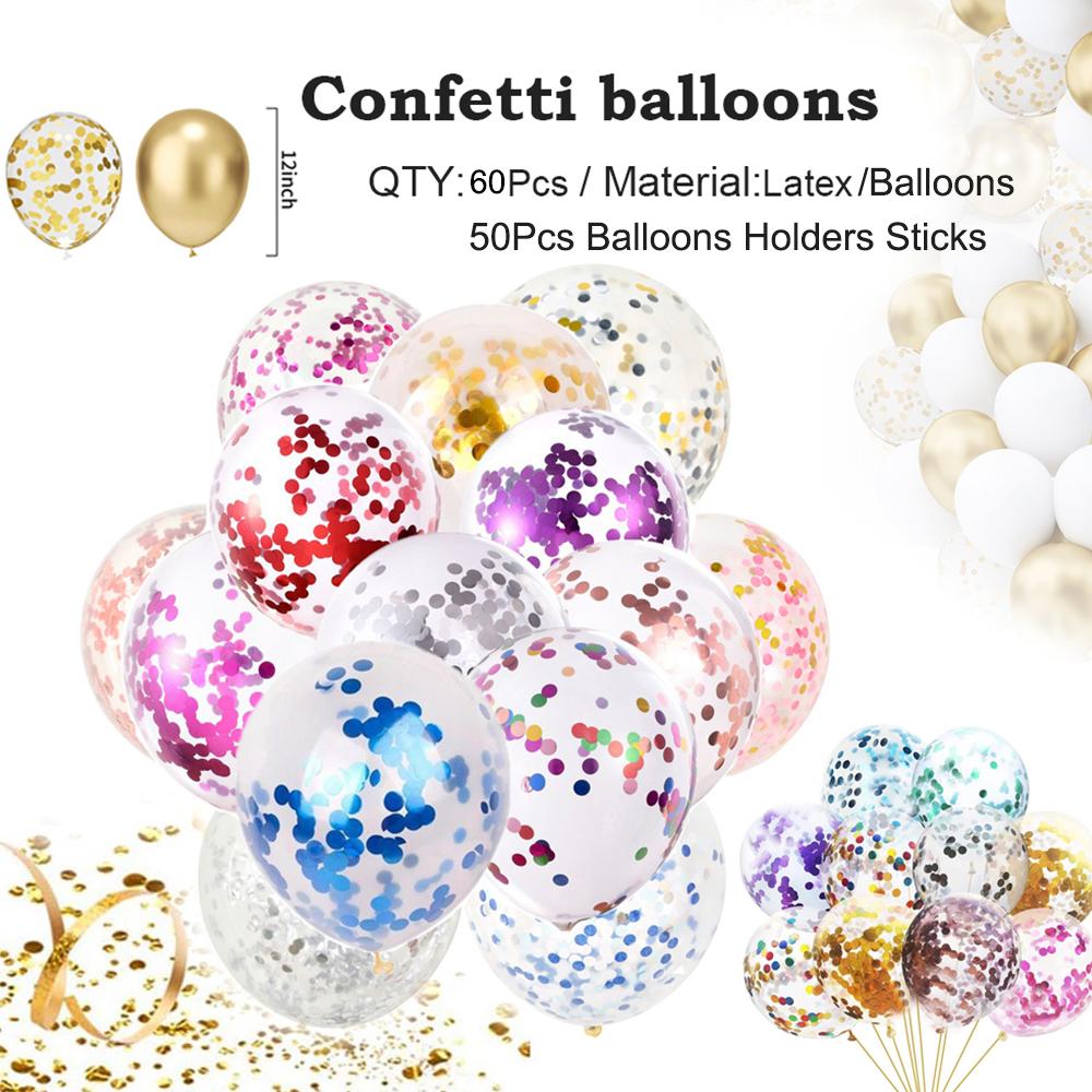2 Set Kit Supporto per Palloncini, con 20 palloncini, Porta Bastoncini per Palloncini con Base per Tavolo Decorazioni per Festa di Laurea Compleanno Rivelazione di Genere