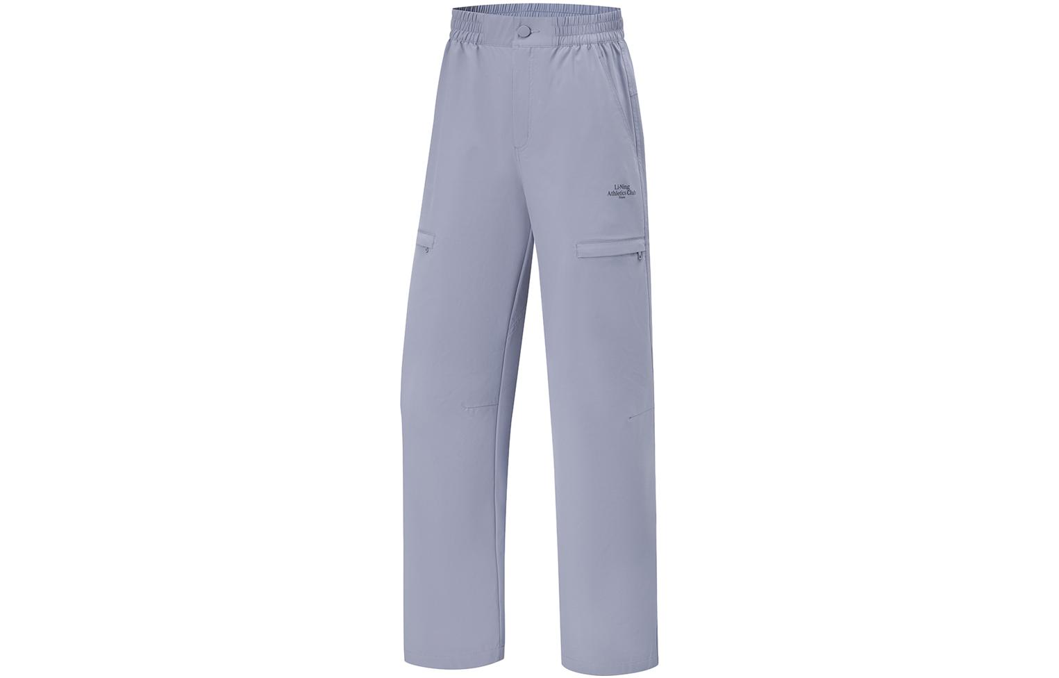 Li Ning Sports Pants Women s Black Gray Purple AYKU602-3 L