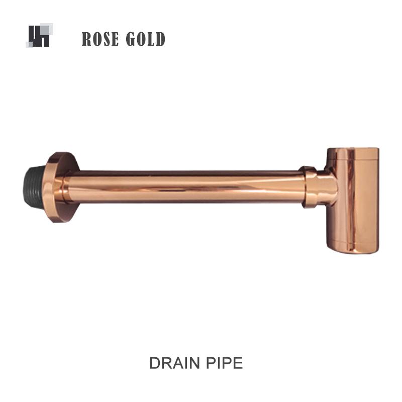 Badezimmer Siphon Spülbecken Abflussrohr Messing Geruchsverschluss Abfallflasche Trap Schwarz Gebürstet Gold Chrom Pop-Up Abflussstopfen Roségold