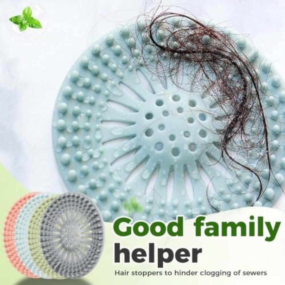 Silicone Sink Drain Strainer Easy Clean Drain Covers Hair Filter Bath Stopper Kitchen Tool