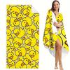 Extra Large Quick-drying Microfiber Beach Towel with Chic Duck Design - Super Absorbent, Lightweight and Stylish