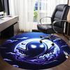 1pc Moon Ghost Office Round Area Rug, Under Office Chairs Bedroom Living Room Home Decor, Room Deco, Available In Various Sizes