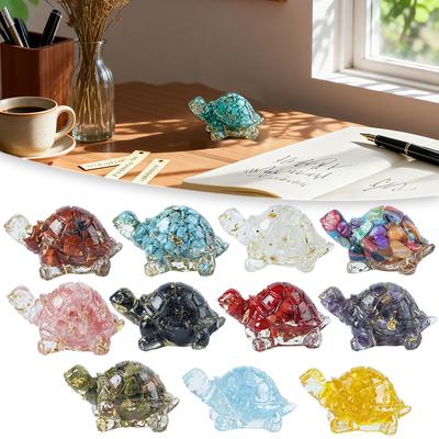 1PC Colorful Craft Collectible Figurines Home Simulated Turtles Table Ornaments Mini Gifts Multiple Options Available
