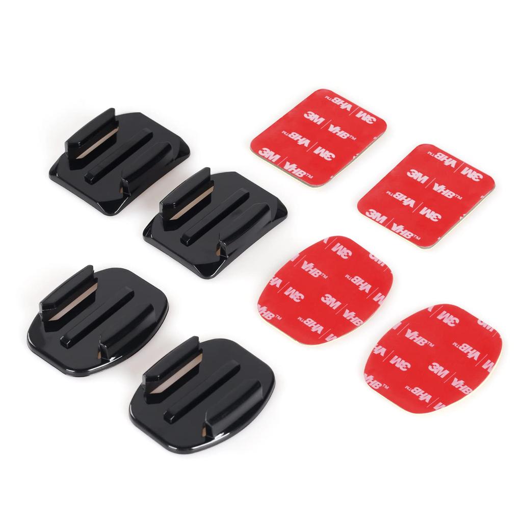 HSU Helmet Mount Accessory Set Action Camera Mount Kit Compatible with GoPro Hero and Other Action Camera Accessories 12-in-1 13/12/11/10/9/8/7/6/5