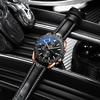 Stylish Men's Chronograph Watch, Stylish and Stylish, Waterproof, Popular Brand, Quartz Analog Watch, Black, ChenXi-G960