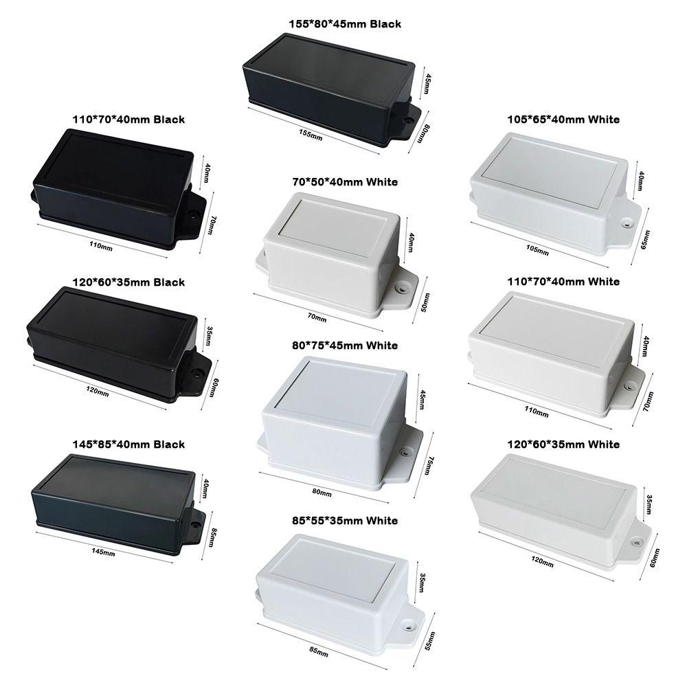 White Black Project Enclosure Boxes Waterproof Housing Instrument Case  Electronic Supplies