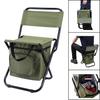 Portable Camouflage Folding Outdoor Stool with Ice Pack - Three-in-One Camping, Fishing, Leisure Chair