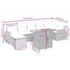 VidaXL Garden Lounge Set with Cushions 8 Pcs, Patio Sofas, Patio Furniture Set, Outdoor Furniture, Beige 3272305