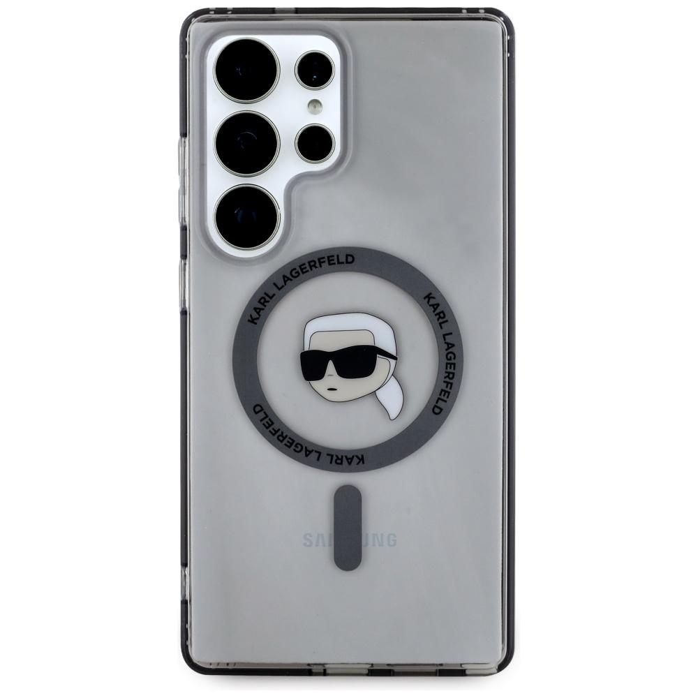Karl Lagerfeld Button Karl Head Case     Printed Logo Magsafe For Samsung Galaxy S25 Ultra Black