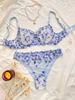 Conjunto de Lingerie Sexy Transparente Multicolorido Bordado Floral Francês Kajano para Mulheres - Coleção Outono