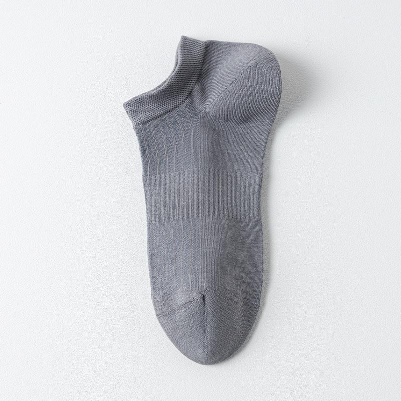 Men's Socks, Short Socks, Summer Thin Anti-odor Socks, Men's Sports Boat Socks, Solid Color Low-top Men's Socks