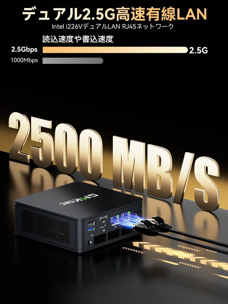 GMKtec M6 Ultra Mini PC Ryzen 5 Výkon než 8K Ryzen Mini Dual WiFi Windows 11 Tichý Kompaktní Počítač pro Video a 32GB 1TB SSD [AMD 7640HS,