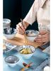 Porcelain Bowl & Plate Set - Blue & White Gift Set for Home, Creative Company Opening, Souvenir