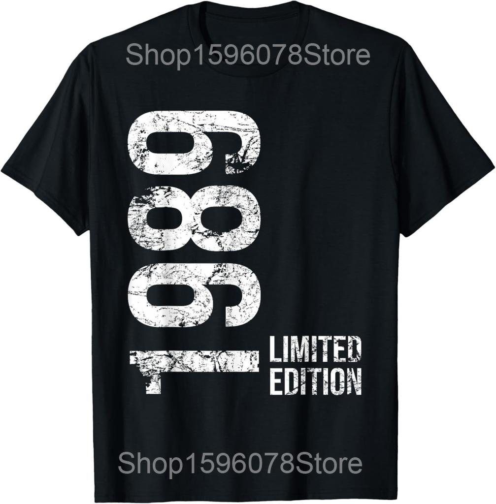Vintage 1989 Music Cassette 36th Birthday Gifts 36 Years Old T Shirt Men Streetwear Tee Shirt Short Sleeve Unisex Loose Clothing
