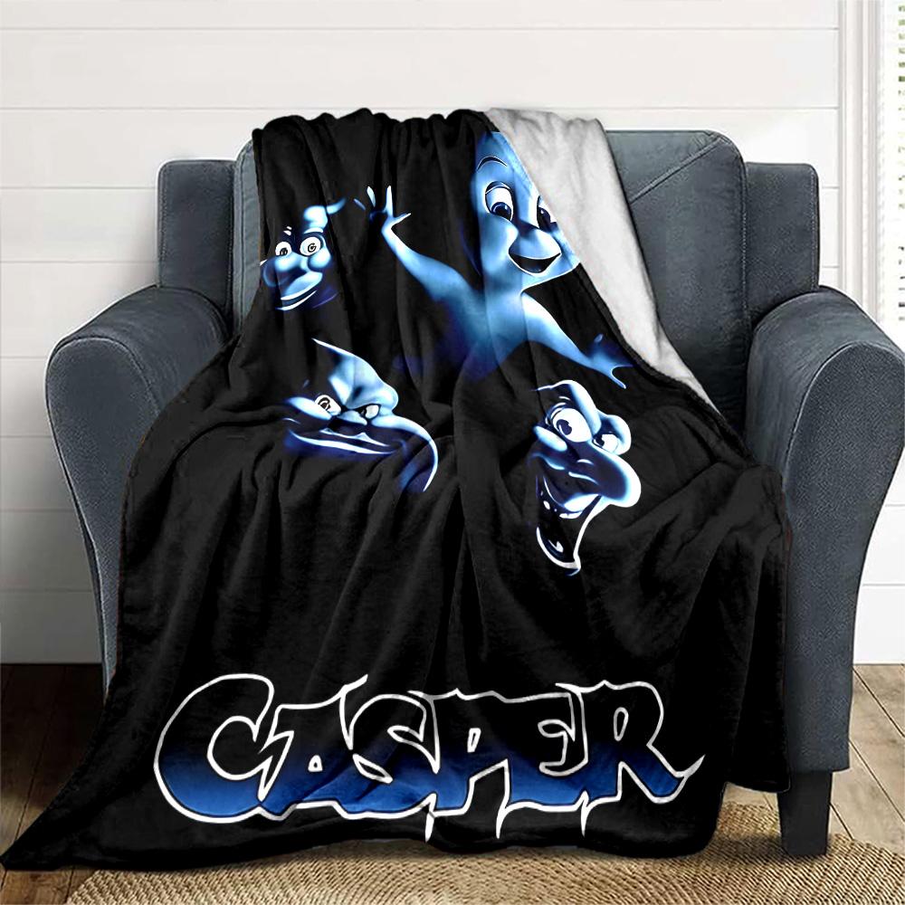 1pc Casper2 Blanket, Gift, for Men and Women, Soft Blanket, Good for Sofa Bed Couch Travel, Lightweight Flannel Blanket