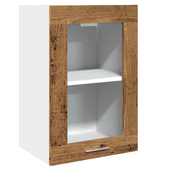 VidaXL Wall-Mounted Display Cabinet "Lyon" Old Wood 40 X 31 X 60 Cm Engineered Wood 856098